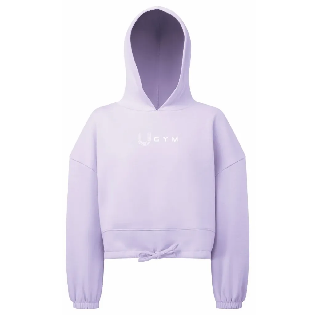 Women's Tridri® Cropped Oversize Hoodie (uGym) (Black, XS)