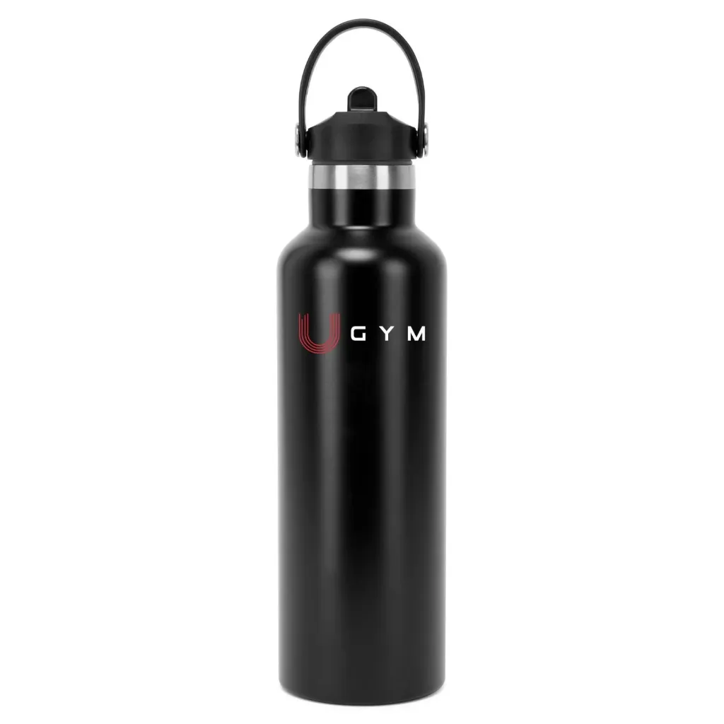 Tridri® Vacuum Sports Water Bottle With Flip-Up Straw (uGym)